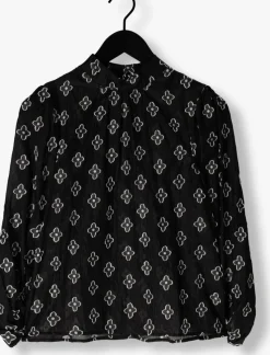 zwarte minus blouses agina round neck blouse