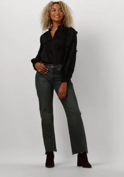 zwarte minus blouses piper v-neck blouse