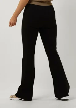 zwarte minus flared broek marcia high waisted flared pant