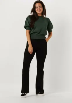 zwarte minus flared broek carma flared pants