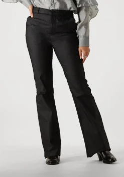 zwarte minus flared broek mscarma flared denim jeans
