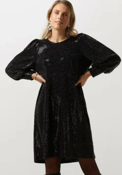 zwarte minus midi jurk jilana short dress