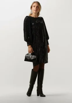 zwarte minus midi jurk jilana short dress