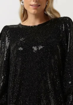 zwarte minus midi jurk jilana short dress