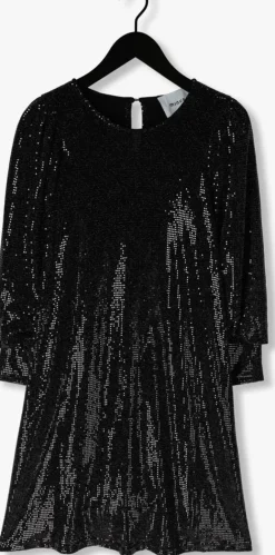 zwarte minus midi jurk jilana short dress