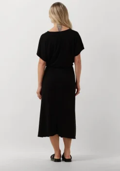 zwarte minus midi jurk trina midi modal dress