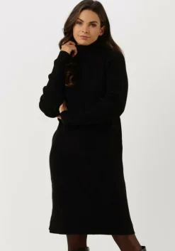 zwarte minus mini jurk ava knit turtleneck dress