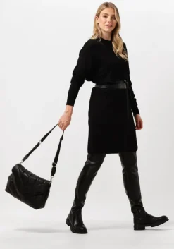 zwarte minus mini jurk gira knit dress
