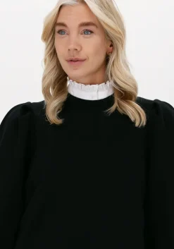 zwarte minus mini jurk mika 3/4 sleeve sweat dress