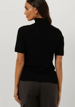 zwarte minus top lima roll neck knit