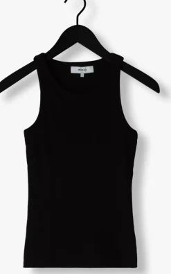 zwarte minus top maluna gots rib top