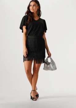 zwarte minus top rianne v-neck t-shirt