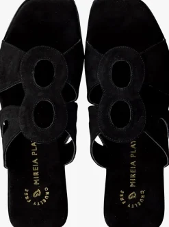 zwarte mireia playà slippers frida