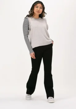 zwarte modström flared broek tanny flare pants