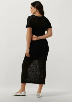 zwarte modström maxi jurk hendrickmd dress