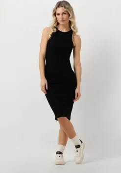 zwarte modström midi jurk igormd dress