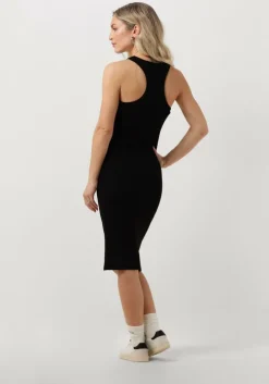 zwarte modström midi jurk igormd dress