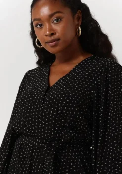zwarte modström mini jurk anderson print dress