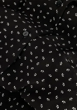 zwarte modström mini jurk anderson print dress