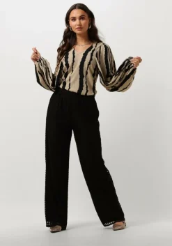 zwarte modström pantalon hattiemd pants