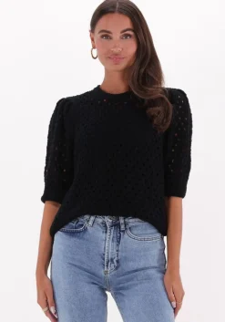 zwarte modström top aurora o-neck