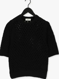 zwarte modström top aurora o-neck