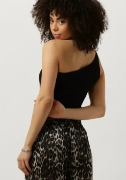 zwarte modström top igor one shoulder top