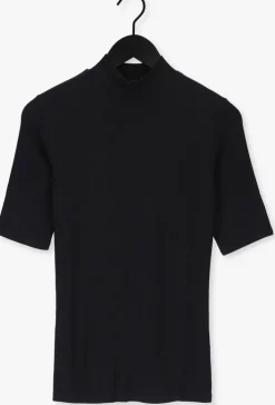 zwarte modström top krown t-shirt