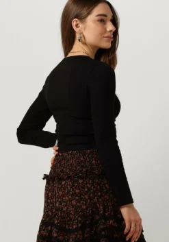 zwarte modström tops & t-shirts igormd ls crop top