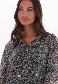 zwarte moliin midi jurk tiana