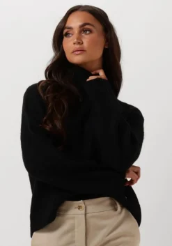 zwarte mos mosh coltrui aidy thora rollneck knit