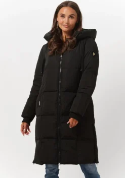 zwarte mos mosh gewatteerde jas nova square down coat