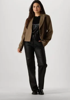 zwarte mos mosh t-shirt nivola o-neck metallic tee