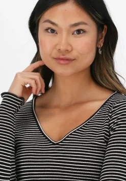 zwarte moves midi jurk molisa-ls