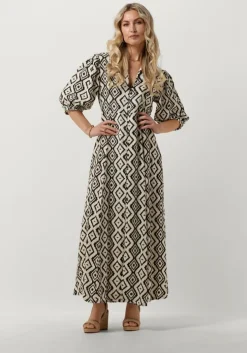zwarte mr mood maxi jurk mrs tarabel