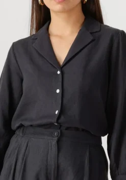 zwarte msch copenhagen blouses mschpennie ginia 3 4 shirt