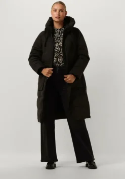 zwarte msch copenhagen gewatteerde jas mschpavinaria zip jacket