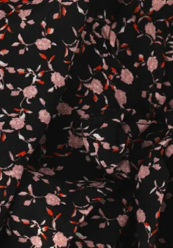 zwarte msch copenhagen mini jurk mschmessina morocco wrap dress aop