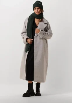 zwarte msch copenhagen midi jurk mschadelona lynette wrap dress