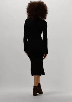zwarte msch copenhagen midi jurk mschjenetta hasle dress