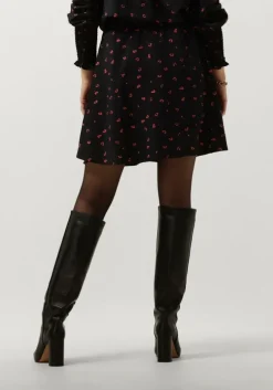 zwarte msch copenhagen minirok mschvinaya ladonna skirt aop