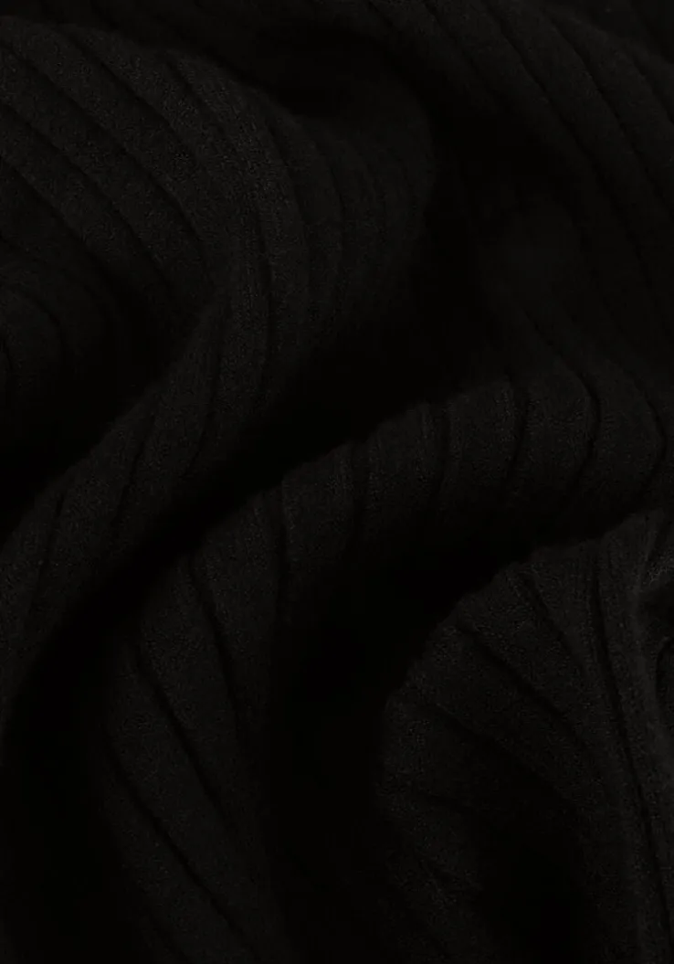 zwarte msch copenhagen midi jurk mschrenana rachelle v dress