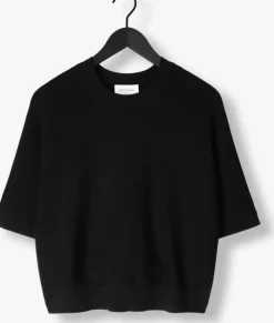 zwarte msch copenhagen t-shirt mschthamira 2/4 pullover