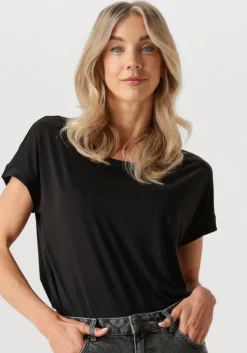 zwarte msch copenhagen t-shirt fenya modal tee