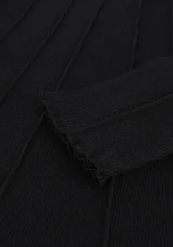 zwarte na-kd top structured long sleeve top