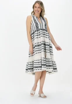 zwarte nema midi jurk gloria