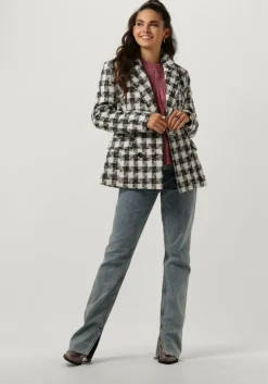 zwarte neo noir blazer vivi chic boucle blazer