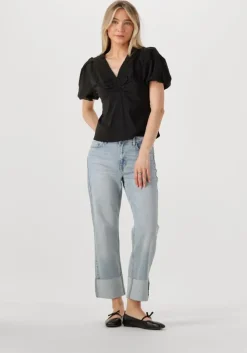 zwarte neo noir blouses irina poplin blouse