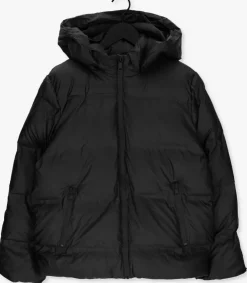 zwarte neo noir gewatteerde jas fox c puffer jacket