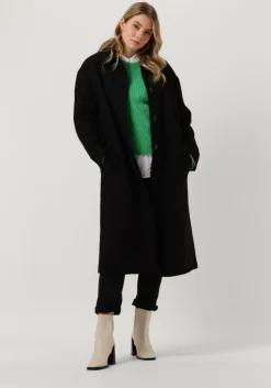 zwarte neo noir mantel anlu coat